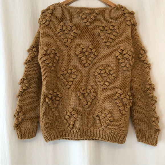 CHICWISH Knit Your Love sweater in tan brown size small - Picture 4 of 12